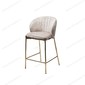 Полубарный стул WENDY VBP-207 античный бежевый, велюр / золотой каркас (H=65)