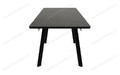 Стол Татами-3C 140 черный, керамика Black Marble