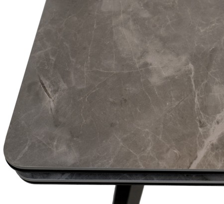 Стол Татами-3C 140 черный, керамика Armani Grey