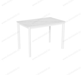 Стол Римини-2С белый, керамика White Marble