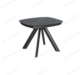 Стол Сохо-2С/Е 120 черный, керамика Black Marble