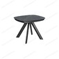 Стол Сохо-1С/Е 100 черный, керамика Black Marble