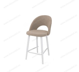 Полубарный стул Капри-4 (h600) бежевый Т170, каркас 1R38 белый