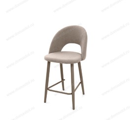 Полубарный стул Капри-4 (h600) бежевый Т170, каркас 1R38 мокко