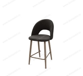 Полубарный стул Капри-4 (h600) горький шоколад Т190, каркас 1R38 мокко
